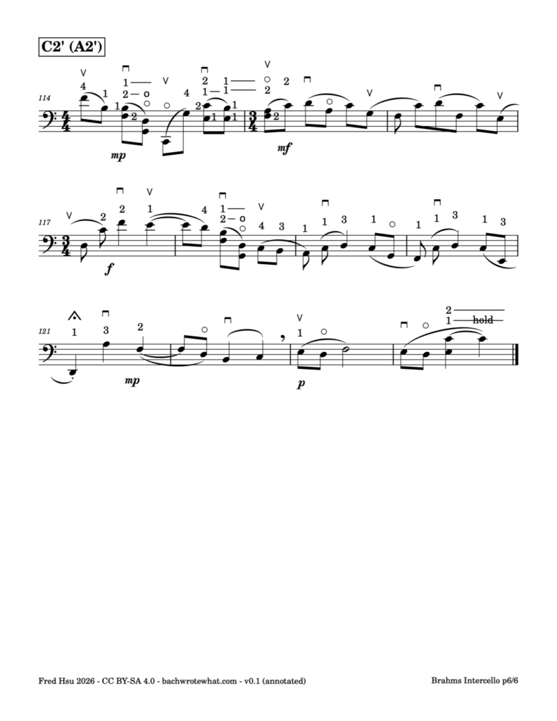 Brahms Intercello (annotated) p6